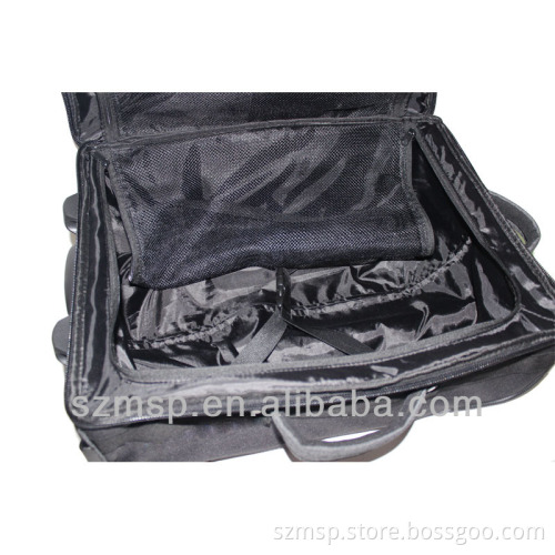 600D polyester printing tripper luggage with aluminium trolley case